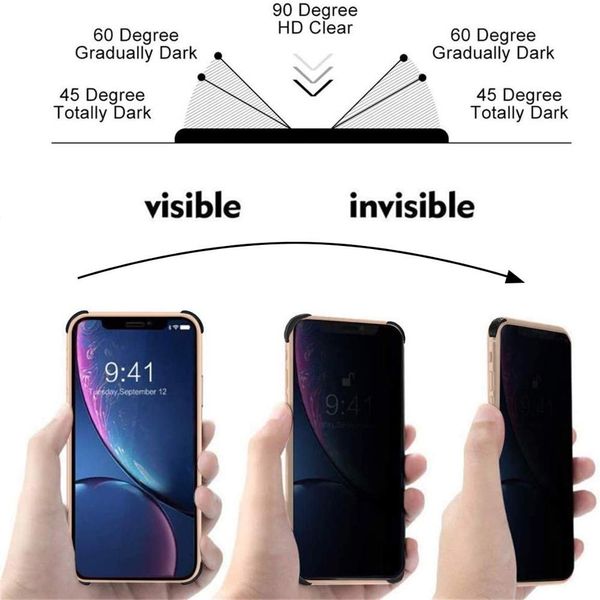 

metal magnetic privacy protective case for iphone 12 11 pro xs max xr 8 7 6plus double sided glass shockproof h sqcrwj