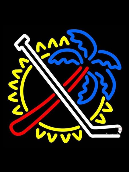 

neon sign for florida panther secondar pres logo commercial club lamps resterant light advertise food shop impact attract light