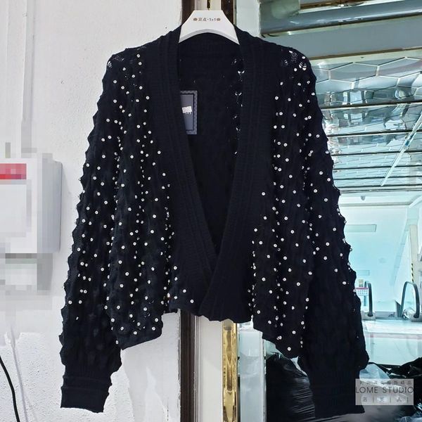 

fashion ladies black color cropped beaded and blouses wholesale d719, White