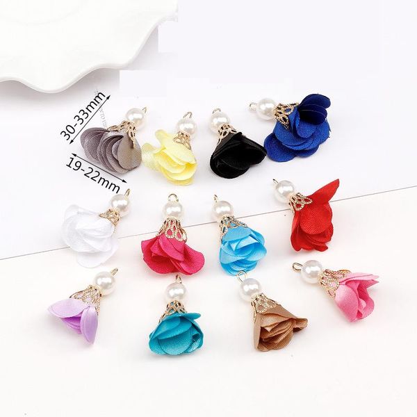 

10pc mini pearl flower tassels for boho jewelry diy craft tassels making supplies bracelet necklace earring finding accessories h bbybac