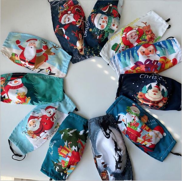 

merry christmas face mask santa claus gift snowman mask dust-proof cotton happy halloween facemask anti-haze mouth masks