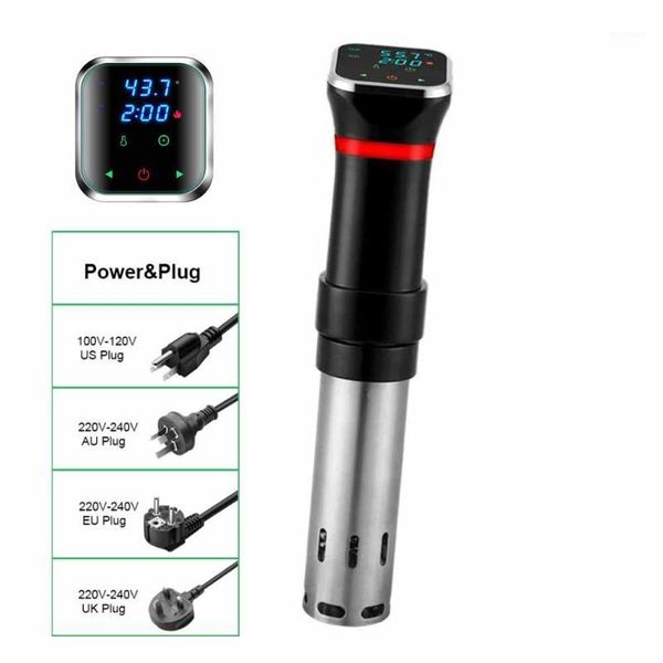 

food processors 1100w vacuum sous vide cooker slow cooking machine sturdy circulator lcd digital timer waterproof 110v/220v1