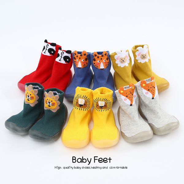 

baby sock shoes soft sole animal cute shoes 210312, Black;grey