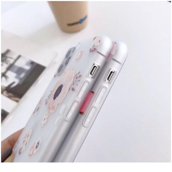 

phone case for iphone 11 pro 7 8 6 6s plus x xr xs max se2 flowers soft tpu sile 3 wmtlzl