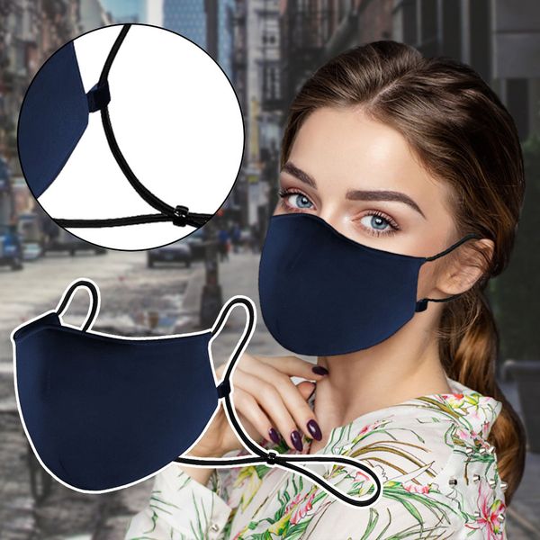 

solid color design face с талреп регулируемая повесьте шеи многоразовый моющийся маска simplicity мода для женщин мужчин
