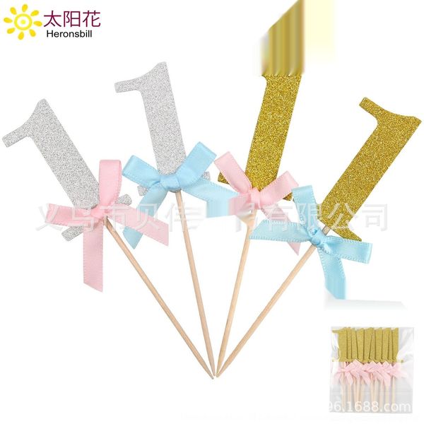 

l5dwk 10 pieces azs5l glued 1-year-old cakeone year old baby dessert table of baking table cake tablebaking products decoration