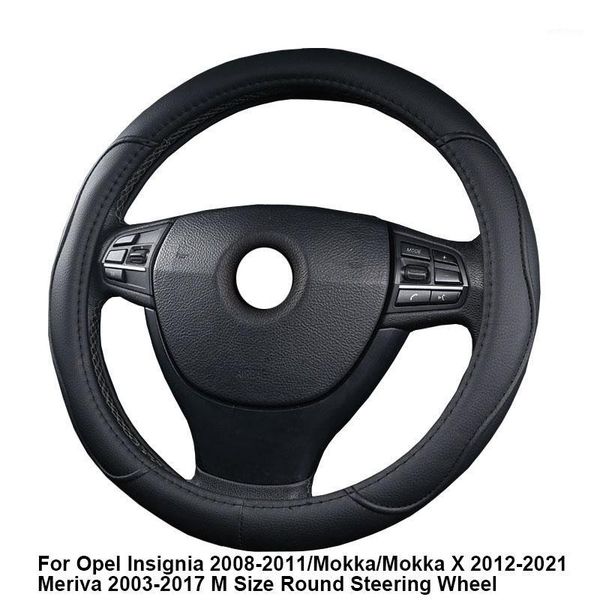 

car steering wheel cover wrap for insignia 2008 - 2011 mokka / mokka x 2012 - 2021 meriva 2003 2017 m size steering wheel1