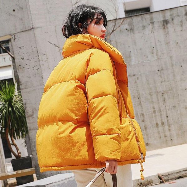 

autumn winter warm padded casual loose overcoat ladies jacket women coat female thicken winter jacket women parkas lm077, Black