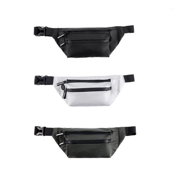 

waist bags women men casual fashion pack pure color zipper large capacity adjustable belly chest bum shoulder bag1