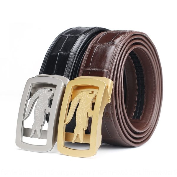

origin business automatic siamese crocodile origin leather man business automatic belt siamese crocodile leather belt man jejyp, Black;brown