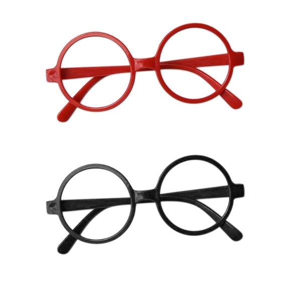 

childrens kids round shape black or red frame glasses christmas gift