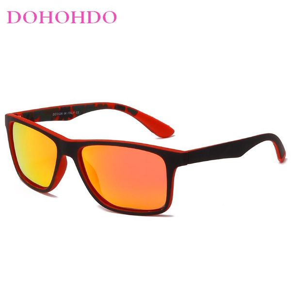 

sunglasses dohohdo 2021 fashion polarized men brand designer vintage outdoor driving sun glasses male uv400 sport eyewear, White;black