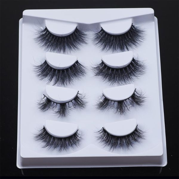 

false eyelashes fluffy lashes 25mm 3d mink dramatic long natural wispy eye 20mm-25mm makeup wholesale