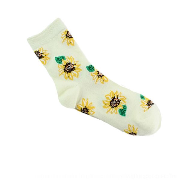 

hpaqd new spring medium autumn winter creative sunflower women's and sockscotton sockssunflower medium sockstube socksartistic cotton s, Black