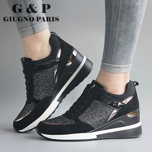

platform wedge sneakers ladies shoes sneaker casual shoes trainers women female shoes black sneakers women tenis feminino 201109