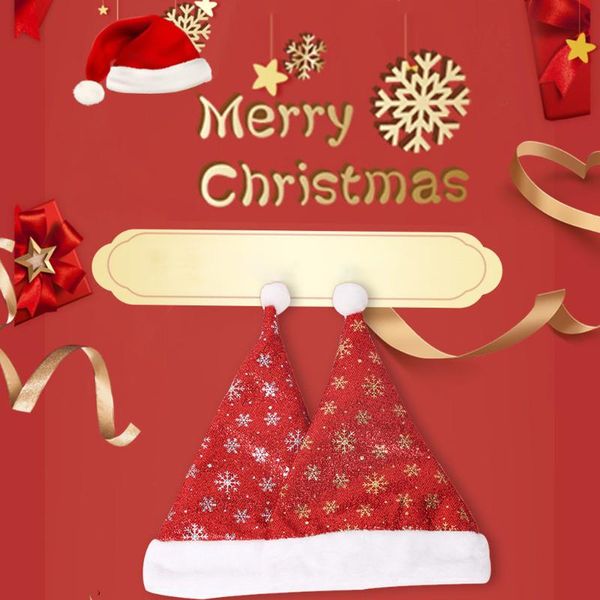 

2pc рождество hat санта-клаус подарки hat снежинка рождество декоративного