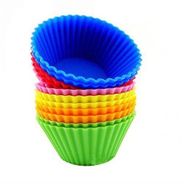 

лайнеры сдобы vibrant пресс-формы мыло выпечки чашки силикона пудинга 12шт cake стекируемые кекс пресс-формы bbyyzw garden2010