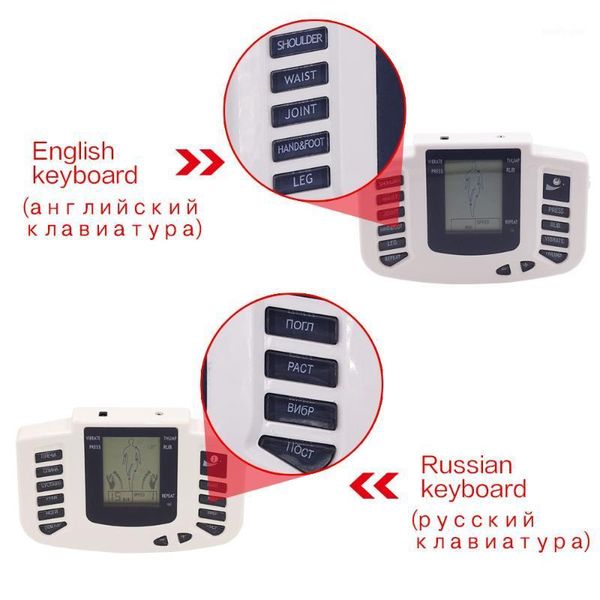 

electric massagers only machine electronic tens acupuncture massager body back neck slimming pulse massage relief therapy healthy pads1
