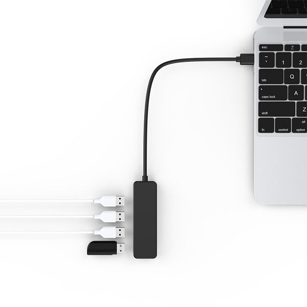 

2020 new design usb hub 2.0 high speed 4-port multi hub splitter usb expansion lappc notebook computer adapter