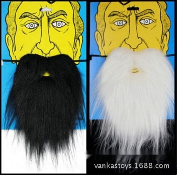 

dv8me halloween carnival black santa masquerade simulation big white funny claus halloween carnival black accessories beard simulation claus