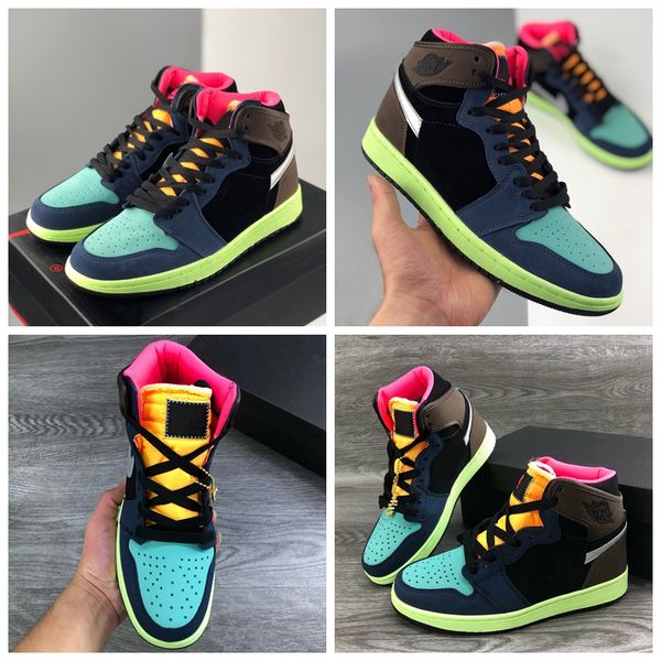 

new arrival 1 high og bio hack basketball shoes 1s colors splicing mens trainers women sports sneakers size 36-45