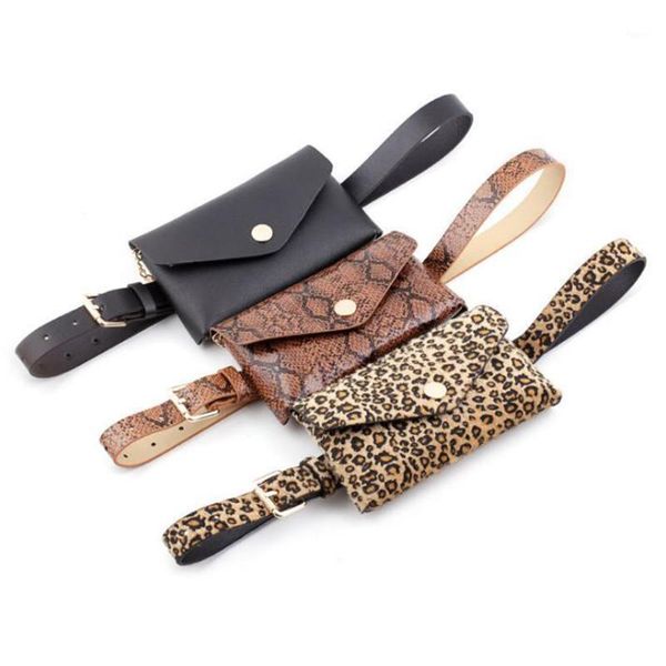 

waist bags female chain envelope shoulder belt bag fashion fanny pack snakeskin pattern pu leather phone pouch ladies chest bag1