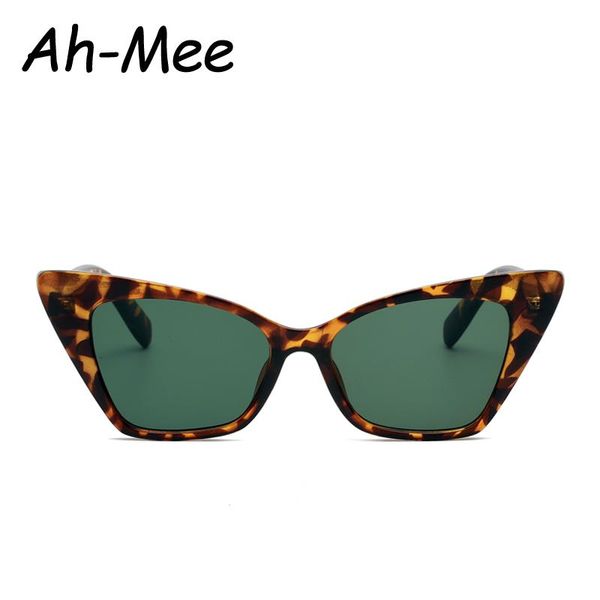 

Small Cat Eye Sunglasses Women Classic Retro Cateye Sun Glasses Brand Trendy Green Lens Eyewear For Female, White;black