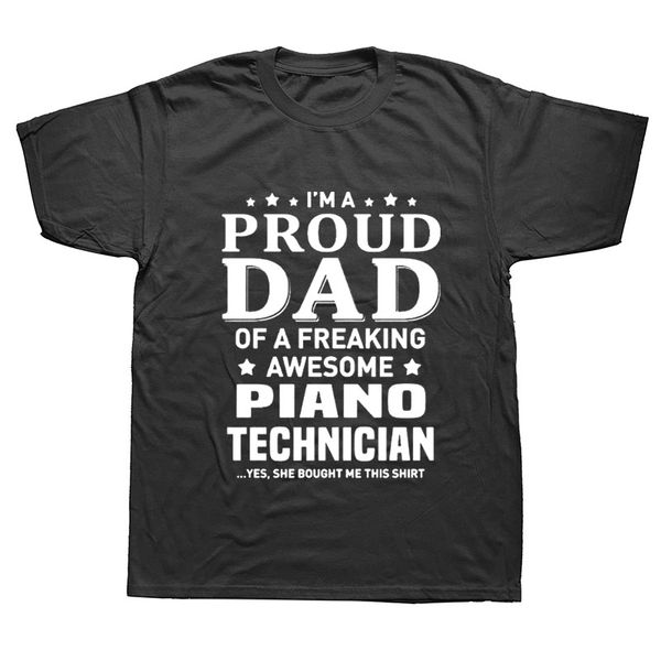

novelty i'm a proud dad of cool piano short sleeves oversized streetwear hip hop printed tees sport hooded sweatshirt hoodie t shirt