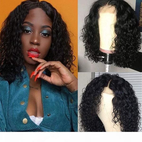 

bob lace front wigs short curly bob wig lace front human hair wigs remy lace closure wigs straight curly, Black;brown