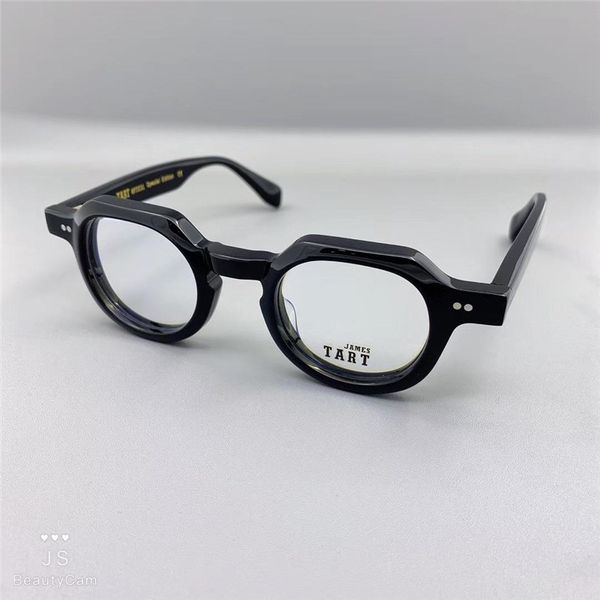 

tart 230 men women classic optical glasses rectangle titanium plank frame goggles simple atmosphere style glasses with watch case, White;black