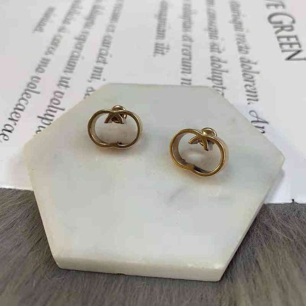

earrings classic earrings women's red silver needle earrings, Golden;silver