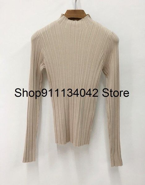 

2020 new ladies fashion long sleeve casual vertical knit sweater 11251, White;black