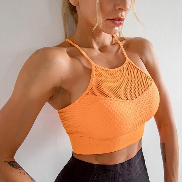 

women sport bra fitness yoga running vest without steel hollow out sports breathable kg-1081, White;black