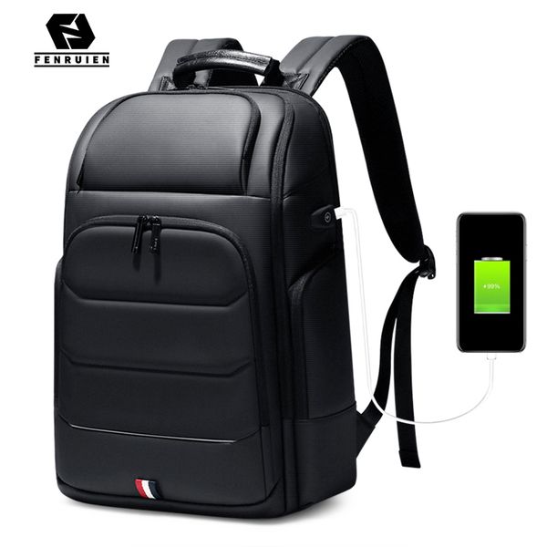 

fenruien водонепроницаемые рюкзаки usb зарядка школьные сумки противоугонные мужчин рюкзак fit 15,6-дюймовый ноутбук путешествия рюкзак высо