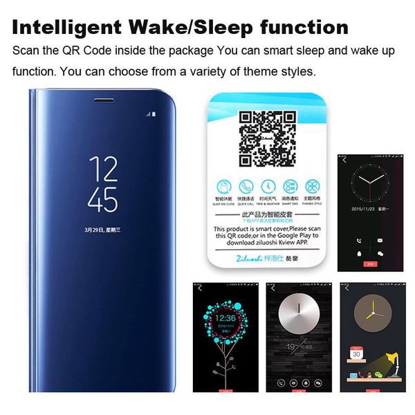 

smart mirror case for xiaomi redmi note 9 9s 8 7 6 5 pro 8t 4x 9a 9c jllxge