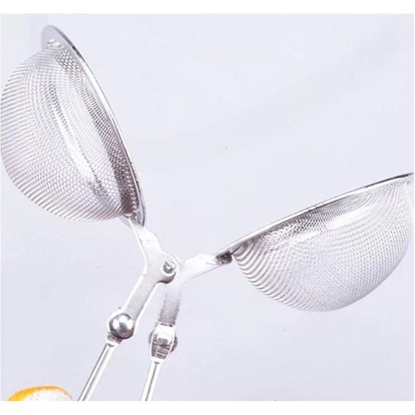 

4.5cm tea infuser 304 stainless steel sphere mesh tea strainer coffee herb spice filter diffuser handle jlloyj home003