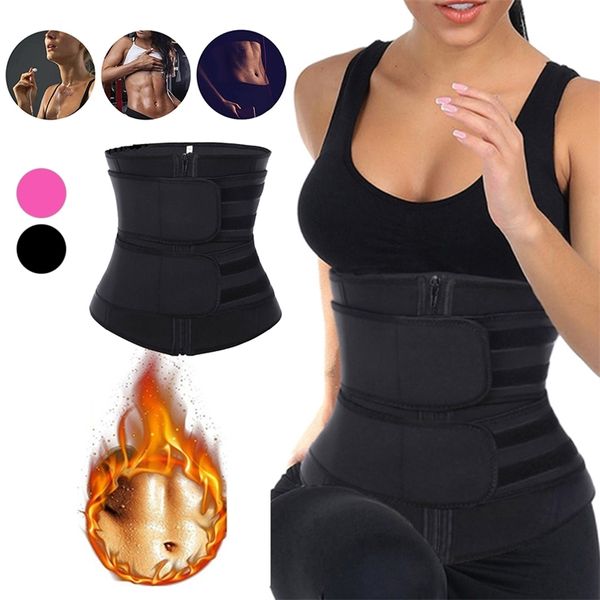 Mulheres cintas Cinchers shapewear neoprene shaper shaper shaper treinador espartilho espartilho slim suor gordo cinto de queima de peso perda de peso controlo 201222