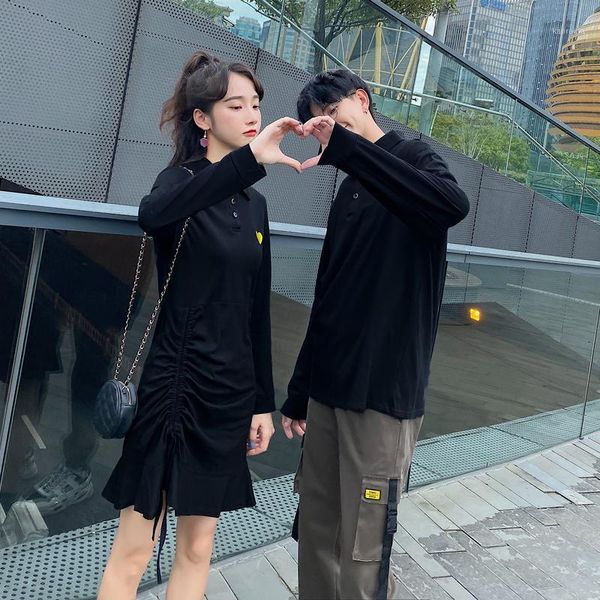 

different minority design couples to wear hoodie dress couples clothes1, Black