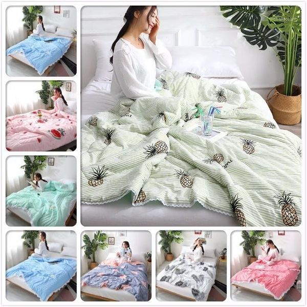 

thin quilt summer autumn blankets wash cotton 150*200 180*220 200*230 kids student single double queen king size bed 1.35m1