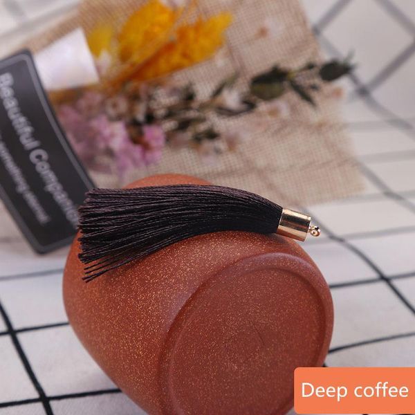 

50pcs mini metal cap tassel jewelry curtain garments decorative accessories diy key cell phone bag fringe trim tassel pendant h jlllsl