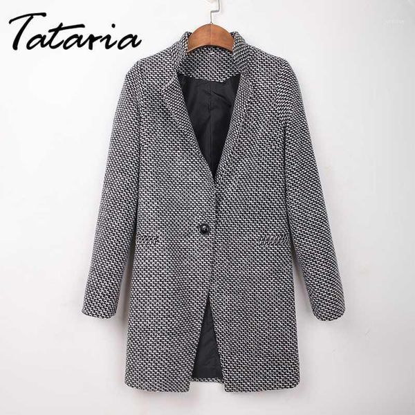 

2019 new spring autumn women's houndstooth trench coat elegant outerwear coat for women turndown collar gray trench femme winter1, Tan;black
