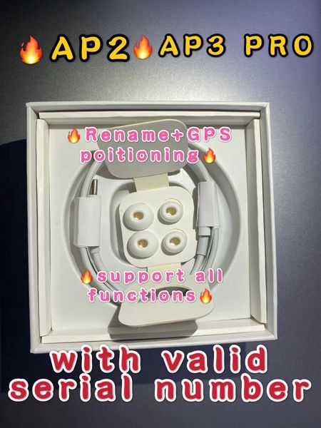 

переименуйте ap2 ap3 беспроводные bluetooth-наушники bluetooth chip chip беспроводной чехол для зарядки оптический ввод в ухе cods pk air 3