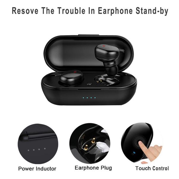 Y30 Auricolari wireless originali Auricolari BT V5.0 TWS Cuffie Bluetooth Auricolari auricolari Auricolari Freeshipping cuffie auricolari prezzo di fabbrica scorte pronte