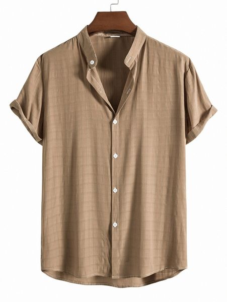 

men button front shirt 003n#, White;black