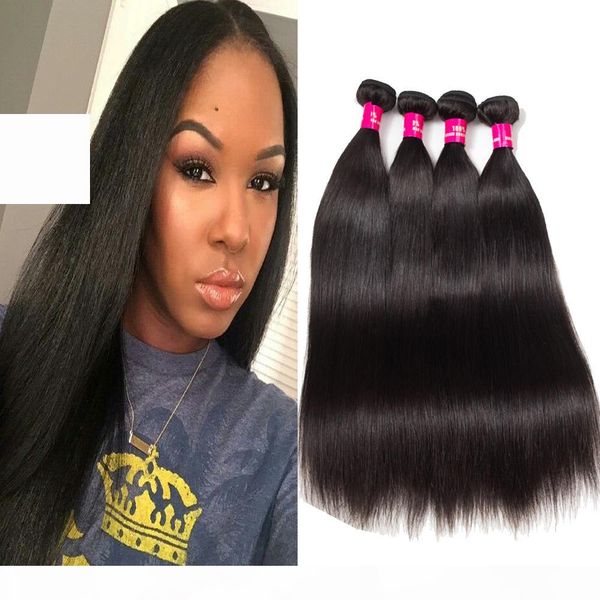 

8a remy brazilian virgin hair body wave straight loose natural color straight body wave kinky curly deep curly 100% human hair extensions, Black;brown