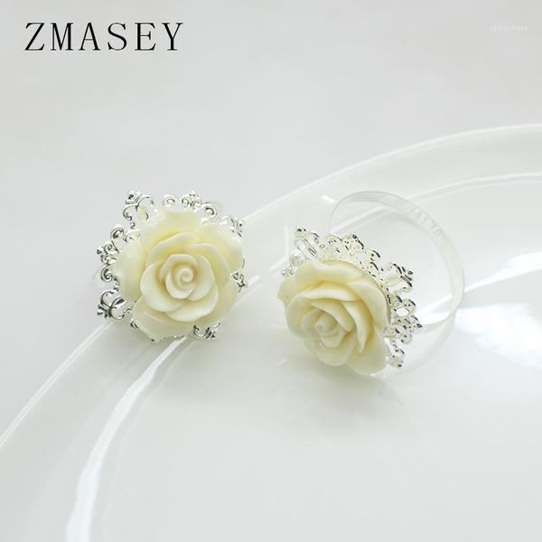 

napkin rings 4/6 pcs, ring, buckle, wedding celebration, birthday party, rose1