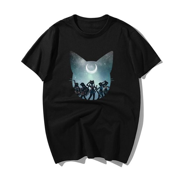 

sport new design sailor moon japanese anime print tshirt men summer fashion 100% cotton short sleeve tshirt harajuku streetwear
