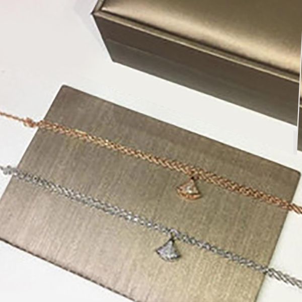 

brand designer brand skirt ladies elegant bracelet gold-plated 18k rose gold craft lobster buckle ing, Silver