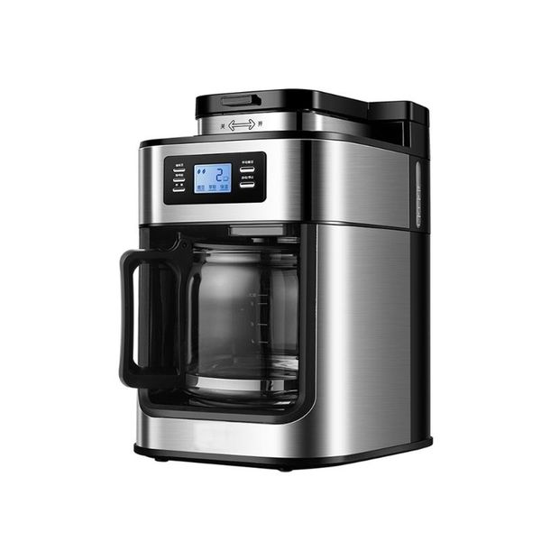 

coffee makers 2 in 1 machine grinding integrated led-display grinder american maker