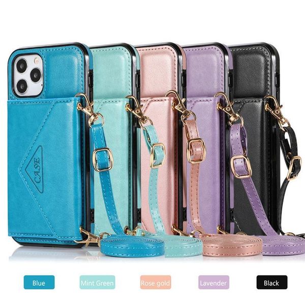 

long strap crossbody phone case for iphone 11 12 pro max x xs xr 6s 7 8 plus se 2020 car qyluvr